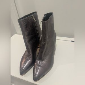 Sam Edelman Silver Booties